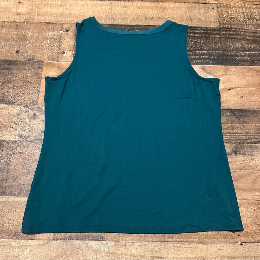 Talbots Jade Green Shell Tank - Picture 2 of 4